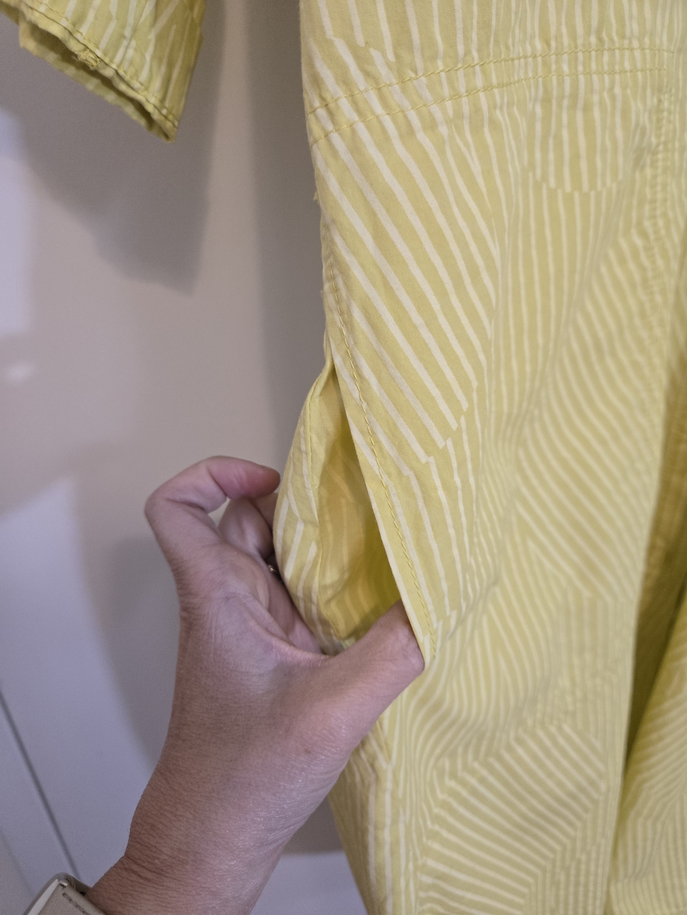 NWT OSKA Kleid Elvina 031 Dress – Size 1 – Sprout (Yellow/White Pattern) - Picture 3 of 11